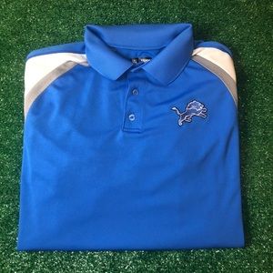 Detroit Lions NFL Collared Polo Shirt Size XL